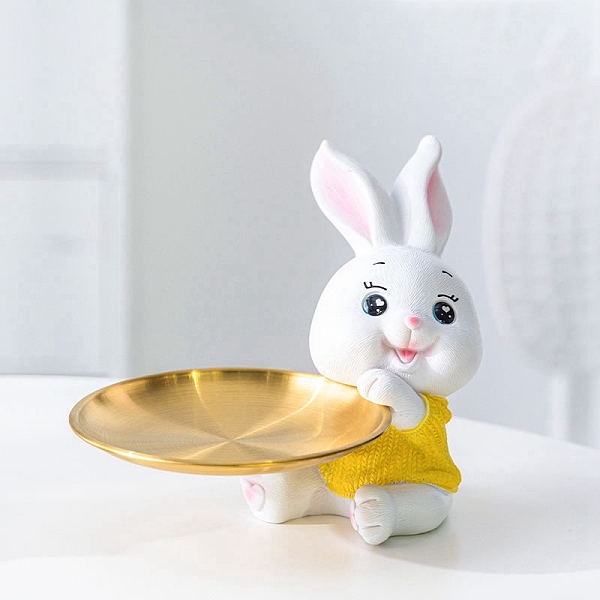 PandaHall Easter Resin Rabbit Tray Display Decoration, for Porch Key Storage Home Living Room Desktop Office Ornaments, Yellow, 140x180mm...
PandaHall Easter Resin Rabbit Tray Display Decoration, for Porch Key Storage Home Living Room Desktop Office Ornaments, Yellow, 140x180mm...