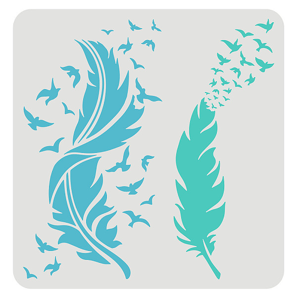PandaHall FINGERINSPIRE Feather Stencils for Painting 30x30cm Beautiful Feather Stencil Flying Bird Painting Stencil Bird's Feather Stencils..., White
PandaHall FINGERINSPIRE Feather Stencils for Painting 30x30cm Beautiful Feather Stencil Flying Bird Painting Stencil Bird's Feather Stencils..., White