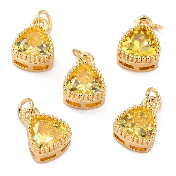 PandaHall Real 18K Gold Plated Brass Inlaid Cubic Zirconia Charms, with Jump Ring, Long-Lasting Plated, Triangle, Yellow, 9.5x7x4mm, Jump...
PandaHall Real 18K Gold Plated Brass Inlaid Cubic Zirconia Charms, with Jump Ring, Long-Lasting Plated, Triangle, Yellow, 9.5x7x4mm, Jump...