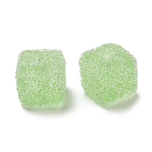 PandaHall Resin Beads, with Rhinestone, Drusy Cube, Light Green, 16x16x16mm, Hole: 3.6mm Resin+Rhinestone Cube
PandaHall Resin Beads, with Rhinestone, Drusy Cube, Light Green, 16x16x16mm, Hole: 3.6mm Resin+Rhinestone Cube