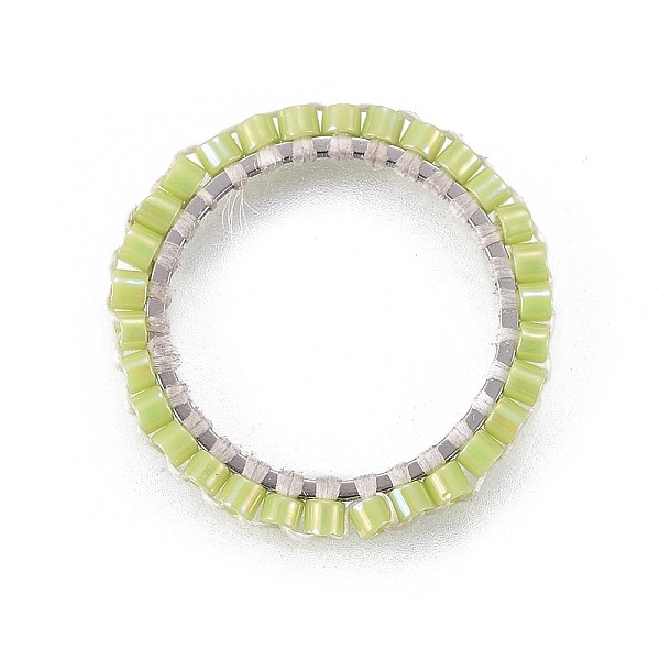 PandaHall MIYUKI & TOHO Handmade Japanese Seed Beads, with Silver Plated 304 Stainless Steel Link Rings, Loom Pattern, Ring/Circle, Yellow..., Green
PandaHall MIYUKI & TOHO Handmade Japanese Seed Beads, with Silver Plated 304 Stainless Steel Link Rings, Loom Pattern, Ring/Circle, Yellow..., Green