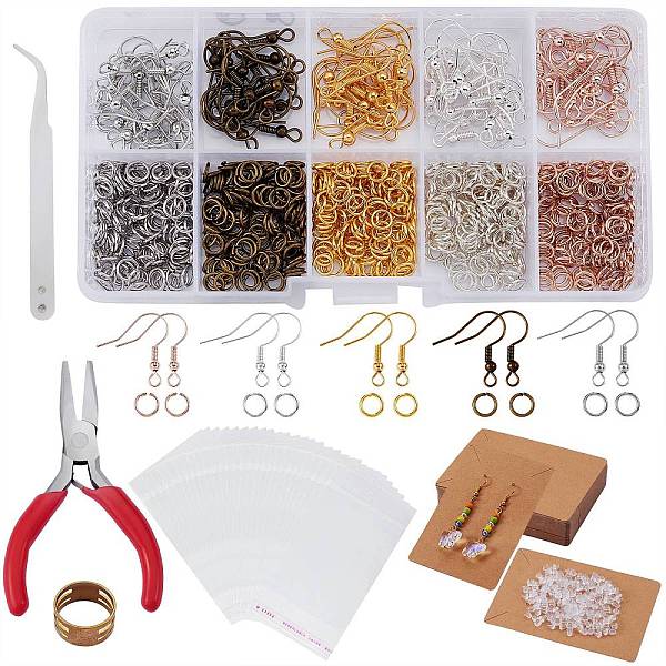 PandaHall DIY Earring Making Finding Kit, Including Iron Jump Rings & Earring Hooks, Plastic Ear Nuts, Cardboard Paper, OPP Cellophane Bags...
PandaHall DIY Earring Making Finding Kit, Including Iron Jump Rings & Earring Hooks, Plastic Ear Nuts, Cardboard Paper, OPP Cellophane Bags...
