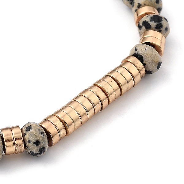 PandaHall Unisex Stretch Beaded Bracelets, with Natural Dalmatian Jasper Beads and Electroplate Non-magnetic Synthetic Hematite Beads...
PandaHall Unisex Stretch Beaded Bracelets, with Natural Dalmatian Jasper Beads and Electroplate Non-magnetic Synthetic Hematite Beads...