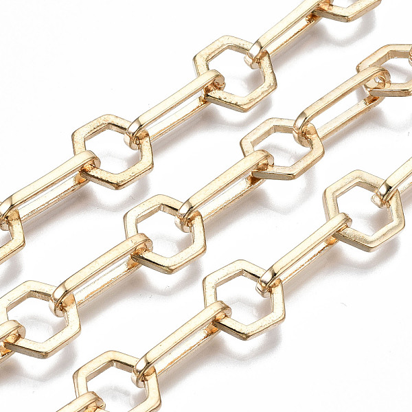 PandaHall Alloy Chains, Hexagon Link Chains, Long-Lasting Plated, Unwelded, Cadmium Free & Nickel Free & Lead Free, Light Gold, Hexagon...
PandaHall Alloy Chains, Hexagon Link Chains, Long-Lasting Plated, Unwelded, Cadmium Free & Nickel Free & Lead Free, Light Gold, Hexagon...