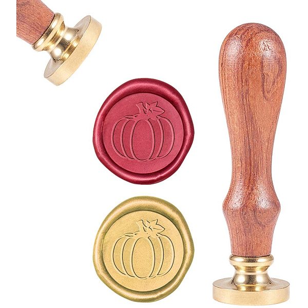 PandaHall DIY Scrapbook, Brass Wax Seal Stamp and Wood Handle Sets, Pumpkin, Golden, 8.9x2.5cm, Stamps: 25x14.5mm Brass
PandaHall DIY Scrapbook, Brass Wax Seal Stamp and Wood Handle Sets, Pumpkin, Golden, 8.9x2.5cm, Stamps: 25x14.5mm Brass