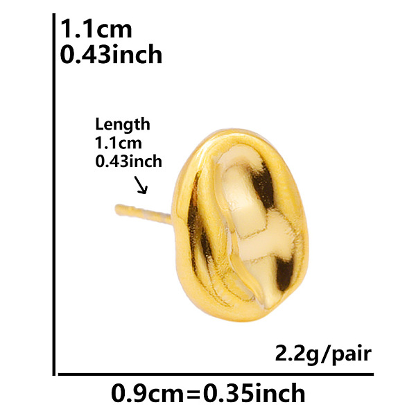 PandaHall Flat Round Stainless Steel Stud Earrings for Women, Golden Stainless Steel Flat Round
PandaHall Flat Round Stainless Steel Stud Earrings for Women, Golden Stainless Steel Flat Round
