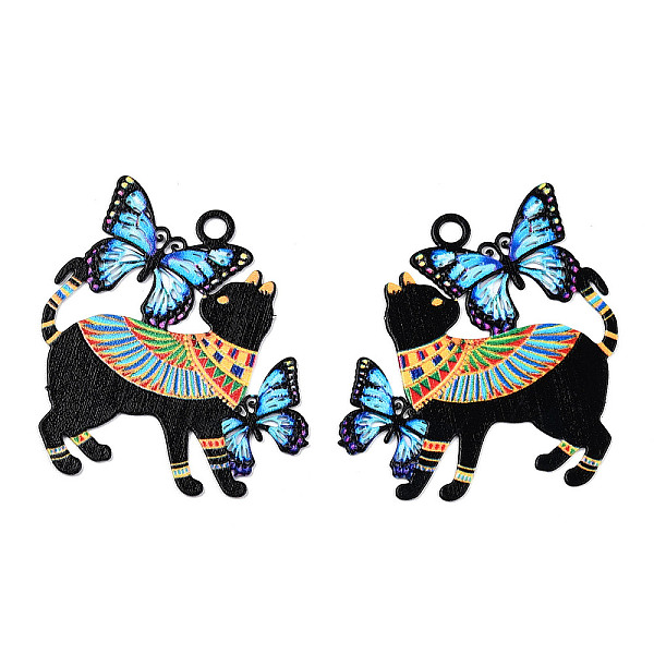 PandaHall Spray Painted 430 Stainless Steel Filigree Pendants, Cat with Butterfly Charm, Black, 39.5x35x0.5mm, Hole: 2.8mm 430 Stainless...
PandaHall Spray Painted 430 Stainless Steel Filigree Pendants, Cat with Butterfly Charm, Black, 39.5x35x0.5mm, Hole: 2.8mm 430 Stainless...