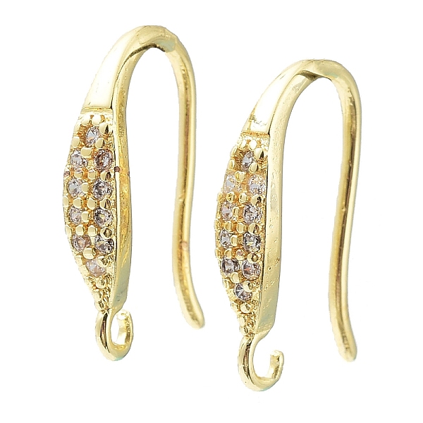 PandaHall Brass Micro Pave Clear Cubic Zirconia Earring Hooks, Ear Wire, Cadmium Free & Lead Free, Real 24K Gold Plated, 15.5x3.5x10mm, Hole...
PandaHall Brass Micro Pave Clear Cubic Zirconia Earring Hooks, Ear Wire, Cadmium Free & Lead Free, Real 24K Gold Plated, 15.5x3.5x10mm, Hole...
