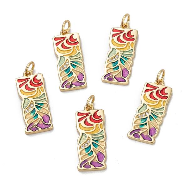 PandaHall Brass Cubic Zirconia Pendants, Long-Lasting Plated, with Enamel, Rectangle, Real 18K Gold Plated, 22.5x9x2mm, Hole: 3.6mm..., Multicolor
PandaHall Brass Cubic Zirconia Pendants, Long-Lasting Plated, with Enamel, Rectangle, Real 18K Gold Plated, 22.5x9x2mm, Hole: 3.6mm..., Multicolor