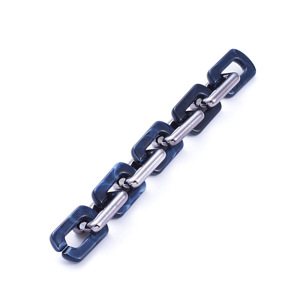 PandaHall Handmade Acrylic Cable Chains, with CCB Plastic Linking Rings, Dark Blue, Link: 20x30.5x5mm, 20x30x6mm, about 39.37 inch...
PandaHall Handmade Acrylic Cable Chains, with CCB Plastic Linking Rings, Dark Blue, Link: 20x30.5x5mm, 20x30x6mm, about 39.37 inch...