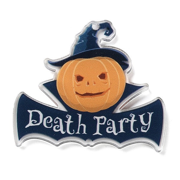 PandaHall Halloween Theme Double Sided Printed Acrylic Big Pendants, Pumpkin, 42.5x50x3mm, Hole: 2mm Acrylic Pumpkin Orange
PandaHall Halloween Theme Double Sided Printed Acrylic Big Pendants, Pumpkin, 42.5x50x3mm, Hole: 2mm Acrylic Pumpkin Orange