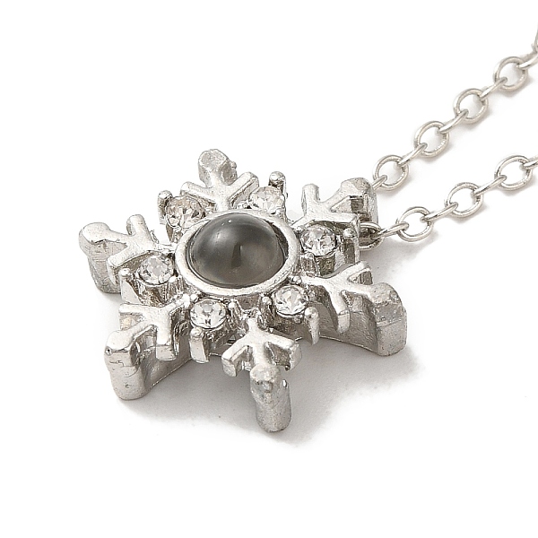 PandaHall I Love You in 100 Languages Glass Projection Necklace, Zinc Alloy Pendant Necklace with Rhinestone for Valentine's Day, Snowflake..., Gray
PandaHall I Love You in 100 Languages Glass Projection Necklace, Zinc Alloy Pendant Necklace with Rhinestone for Valentine's Day, Snowflake..., Gray
