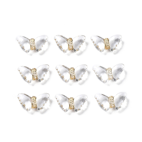 PandaHall Plating Transparent Acrylic Beads, Golden Metal Enlaced, Butterfly, Clear, 9.5x16.5x5mm, Hole: 1.5mm, about 1260pcs/500g Acrylic...
PandaHall Plating Transparent Acrylic Beads, Golden Metal Enlaced, Butterfly, Clear, 9.5x16.5x5mm, Hole: 1.5mm, about 1260pcs/500g Acrylic...