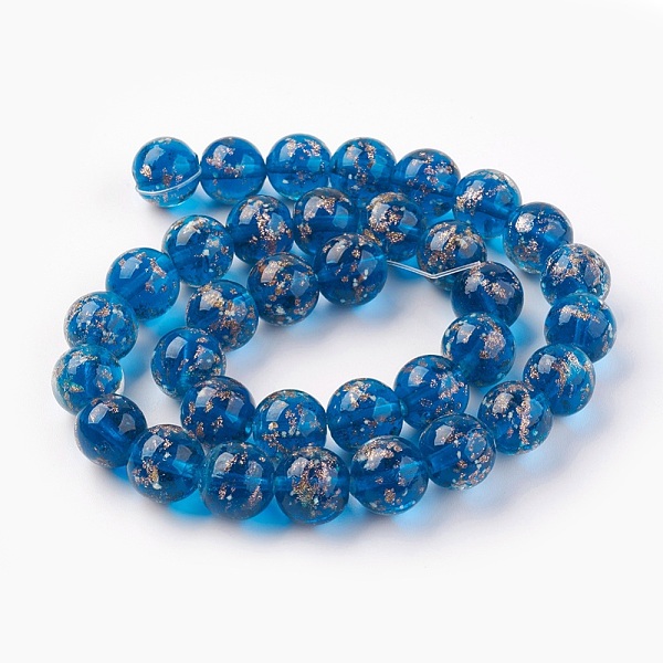 PandaHall Handmade Gold Sand Lampwork Beads Strands, Luminous, Round, Royal Blue, 10mm, Hole: 1.2mm, about 40pcs/strand, 14.3 inch(38cm)...
PandaHall Handmade Gold Sand Lampwork Beads Strands, Luminous, Round, Royal Blue, 10mm, Hole: 1.2mm, about 40pcs/strand, 14.3 inch(38cm)...