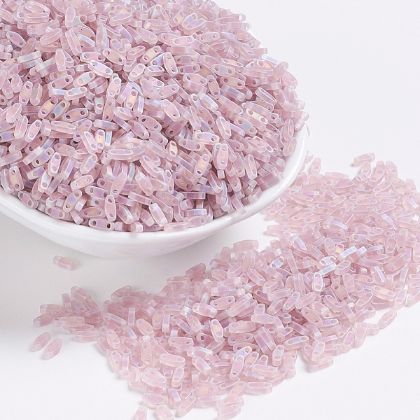 PandaHall MIYUKI Quarter TILA Beads, Japanese Seed Beads, 2-Hole, (QTL142FR) Matte Transparent Smoky Amethyst AB, 5x1.2x1.9mm, Hole: 0.8mm..., Purple
PandaHall MIYUKI Quarter TILA Beads, Japanese Seed Beads, 2-Hole, (QTL142FR) Matte Transparent Smoky Amethyst AB, 5x1.2x1.9mm, Hole: 0.8mm..., Purple