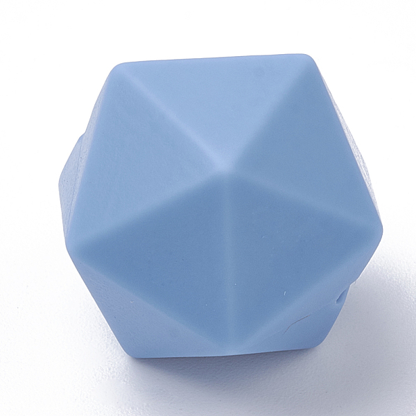 PandaHall Food Grade Eco-Friendly Silicone Beads, Chewing Beads For Teethers, DIY Nursing Necklaces Making, Icosahedron, Cornflower Blue...
PandaHall Food Grade Eco-Friendly Silicone Beads, Chewing Beads For Teethers, DIY Nursing Necklaces Making, Icosahedron, Cornflower Blue...