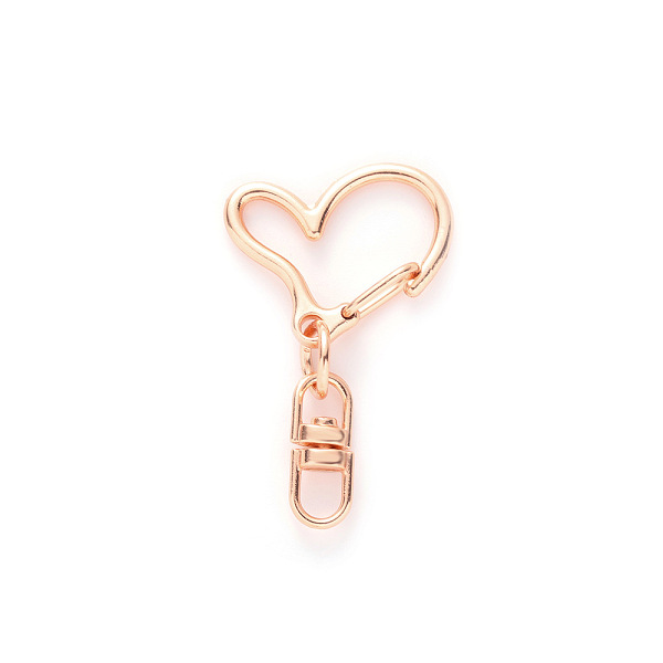 PandaHall Heart Alloy Swivel Clasps, Lanyard Push Gate Snap Clasps, Rose Gold, 4.3cm Alloy
PandaHall Heart Alloy Swivel Clasps, Lanyard Push Gate Snap Clasps, Rose Gold, 4.3cm Alloy