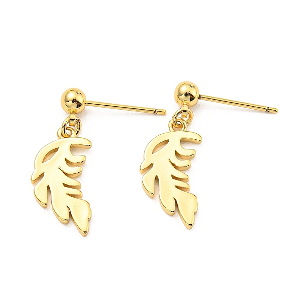 PandaHall Rack Plating Brass Leaf Dangle Stud Earrings, Cadmium Free & Lead Free, Long-Lasting Plated, Real 18K Gold Plated, 23x9mm Brass...
PandaHall Rack Plating Brass Leaf Dangle Stud Earrings, Cadmium Free & Lead Free, Long-Lasting Plated, Real 18K Gold Plated, 23x9mm Brass...