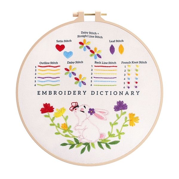 PandaHall DIY Embroidery Kit, including Embroidery Needles & Thread, Linen Cloth, Rabbit, 290x290mm Linen Rabbit
PandaHall DIY Embroidery Kit, including Embroidery Needles & Thread, Linen Cloth, Rabbit, 290x290mm Linen Rabbit