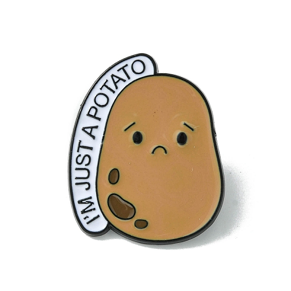 PandaHall Black Alloy Brooches, Potato with Word Enamel Pins, for Backpack Clothes, Peru, 30x24x1.5mm Alloy+Enamel Potato Brown
PandaHall Black Alloy Brooches, Potato with Word Enamel Pins, for Backpack Clothes, Peru, 30x24x1.5mm Alloy+Enamel Potato Brown