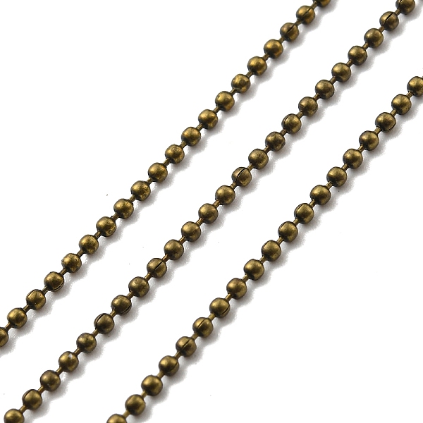 PandaHall Iron Ball Bead Chains, Soldered, Nickel Free, with Spool, Antique Bronze, 1.5mm, about 328.08 Feet(100m)/roll Iron
PandaHall Iron Ball Bead Chains, Soldered, Nickel Free, with Spool, Antique Bronze, 1.5mm, about 328.08 Feet(100m)/roll Iron