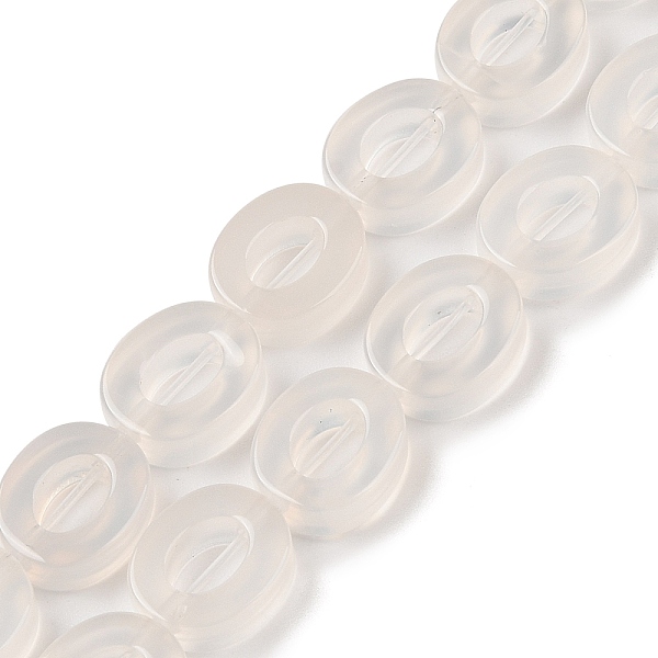 PandaHall Natural White Agate Beads Strands, Hollow Flat Oval, Number Zero Beads, 12x10x3.5~4mm, Hole: 1.2mm, about 20pcs/strand, 9.61''...
PandaHall Natural White Agate Beads Strands, Hollow Flat Oval, Number Zero Beads, 12x10x3.5~4mm, Hole: 1.2mm, about 20pcs/strand, 9.61''...