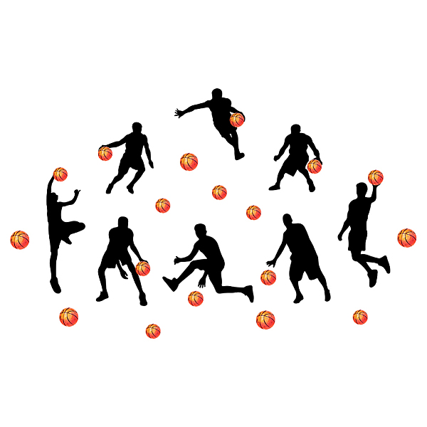 PandaHall SUPERDANT Playing Basketball Wall Sticker with Black Silhouettes PVC Wall Stickers Sports Wall Decal Large Removable Size Boy's...
PandaHall SUPERDANT Playing Basketball Wall Sticker with Black Silhouettes PVC Wall Stickers Sports Wall Decal Large Removable Size Boy's...