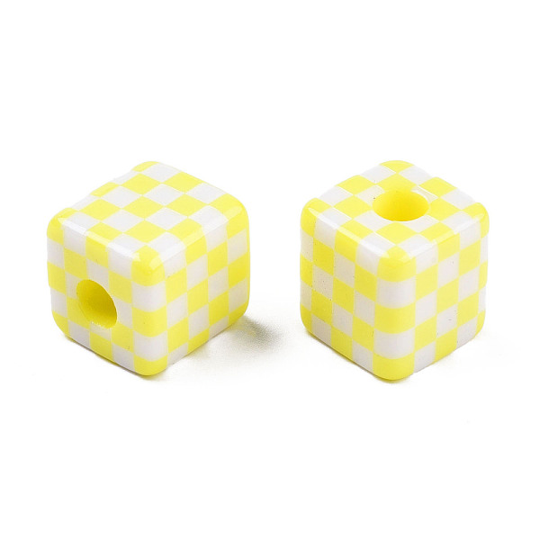 PandaHall Opaque Resin European Beads, Large Hole Beads, Cube with Tartan Pattern, Yellow, 15.5x15.5x16mm, Hole: 6mm Resin Cube Yellow
PandaHall Opaque Resin European Beads, Large Hole Beads, Cube with Tartan Pattern, Yellow, 15.5x15.5x16mm, Hole: 6mm Resin Cube Yellow