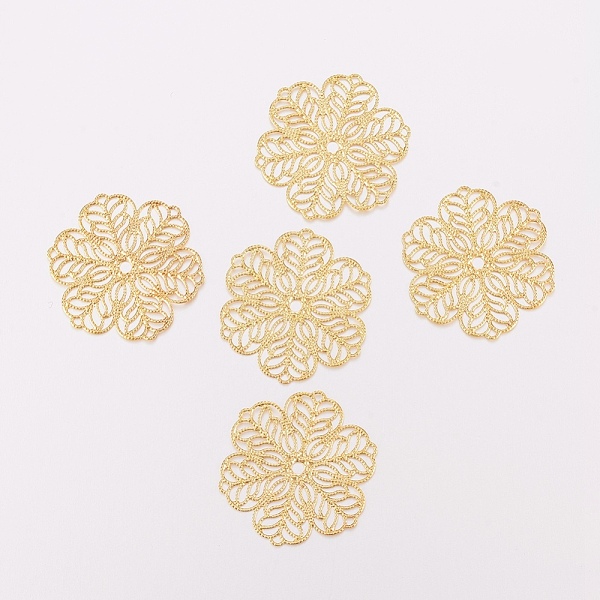 PandaHall 201 Stainless Steel Filigree Joiners Links, Flower, Golden, 30x27x5mm, Hole: 2mm 201 Stainless Steel Flower
PandaHall 201 Stainless Steel Filigree Joiners Links, Flower, Golden, 30x27x5mm, Hole: 2mm 201 Stainless Steel Flower