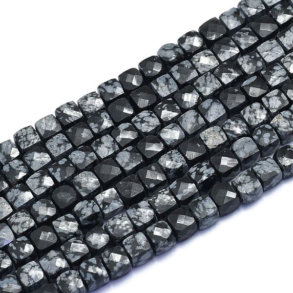 PandaHall Natural Snowflake Obsidian Beads Strands, Cube, Faceted, 6~6.5x6~6.5x6~6.5mm, Hole: 1mm, about 58pcs/Strand, 15.55 inch(39.5cm)...
PandaHall Natural Snowflake Obsidian Beads Strands, Cube, Faceted, 6~6.5x6~6.5x6~6.5mm, Hole: 1mm, about 58pcs/Strand, 15.55 inch(39.5cm)...