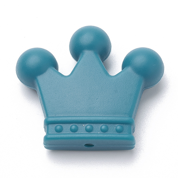 PandaHall Food Grade Eco-Friendly Silicone Focal Beads, Chewing Beads For Teethers, DIY Nursing Necklaces Making, Crown, Dark Cyan...
PandaHall Food Grade Eco-Friendly Silicone Focal Beads, Chewing Beads For Teethers, DIY Nursing Necklaces Making, Crown, Dark Cyan...