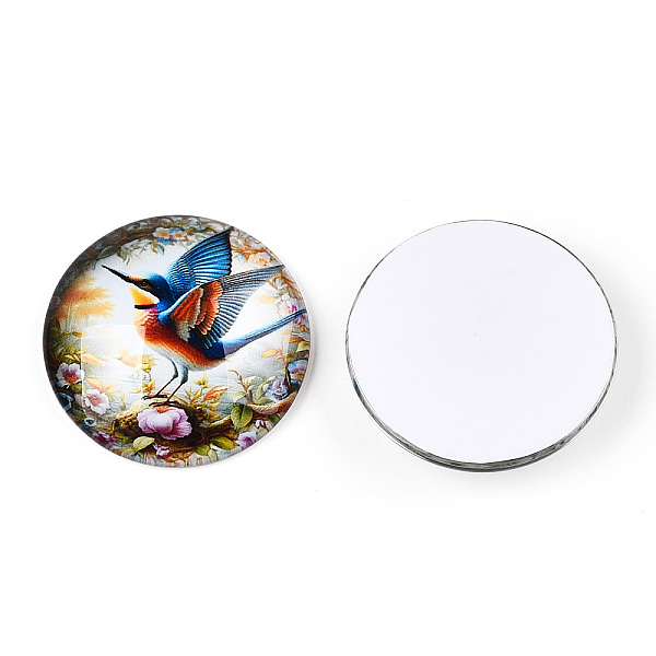 PandaHall Glass Cabochons, Half Round,, Flower and Bird Pattern, Colorful, 35x9mm Glass Half Round Multicolor
PandaHall Glass Cabochons, Half Round,, Flower and Bird Pattern, Colorful, 35x9mm Glass Half Round Multicolor