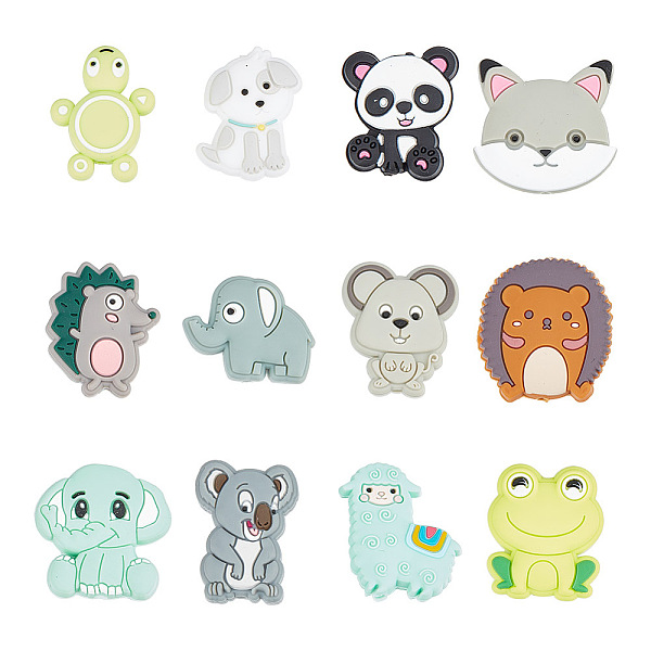 PandaHall GOMAKERER 12 Pcs 12 Styles Silicone Focal Beads, Frog Fox Panda Silicone Beads Cute Animal Rubber Beads Loose Spacer Beads for..., Multicolor
PandaHall GOMAKERER 12 Pcs 12 Styles Silicone Focal Beads, Frog Fox Panda Silicone Beads Cute Animal Rubber Beads Loose Spacer Beads for..., Multicolor