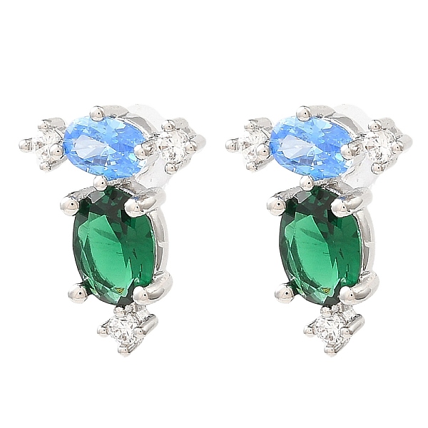 PandaHall Oval Brass Stud Earrings, with Cubic Zirconia, Long-Lasting Plated, Lead Free & Cadmium Free, Platinum, 17x13mm Cubic Zirconia...
PandaHall Oval Brass Stud Earrings, with Cubic Zirconia, Long-Lasting Plated, Lead Free & Cadmium Free, Platinum, 17x13mm Cubic Zirconia...
