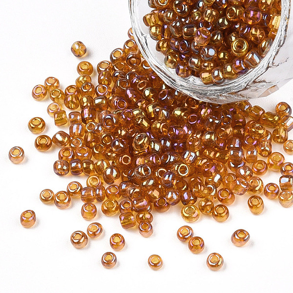 PandaHall Round Glass Seed Beads, Transparent Colours Rainbow, Round, Dark Goldenrod, 3mm Glass Gold
PandaHall Round Glass Seed Beads, Transparent Colours Rainbow, Round, Dark Goldenrod, 3mm Glass Gold