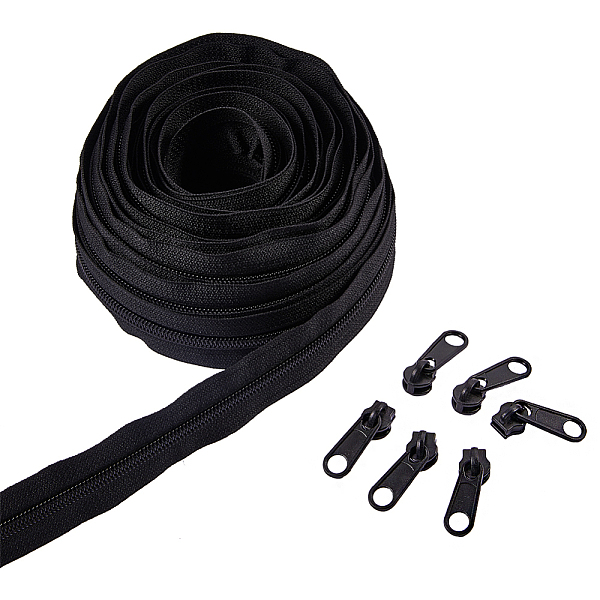 PandaHall BENECREAT 20pcs Plastic Zipper Pull Sliders and 10m Nylon Coil Zippers Instant Replacement Zipper Repair Kit Plastic Garment..., Black
PandaHall BENECREAT 20pcs Plastic Zipper Pull Sliders and 10m Nylon Coil Zippers Instant Replacement Zipper Repair Kit Plastic Garment..., Black
