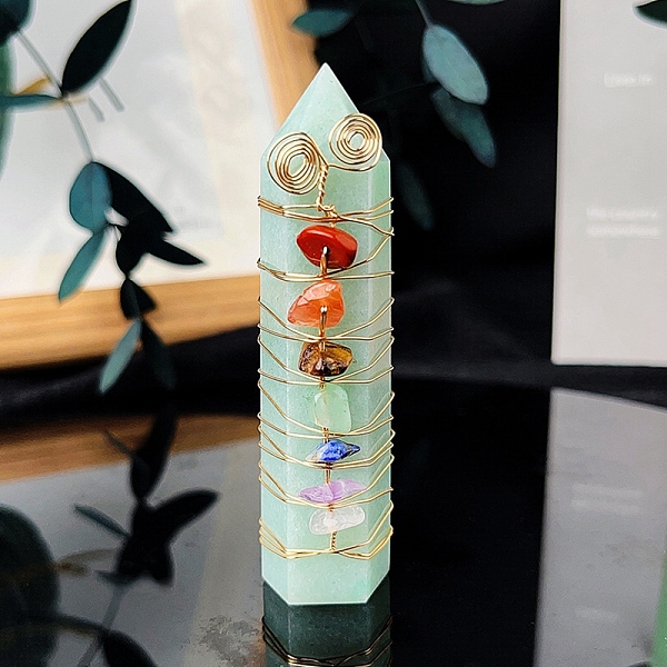 PandaHall Wire Wrapped Tower Natural Green Aventurine Healing Stone Wands, with Natural Gemstone Chip, for Reiki Chakra Meditation Therapy...
PandaHall Wire Wrapped Tower Natural Green Aventurine Healing Stone Wands, with Natural Gemstone Chip, for Reiki Chakra Meditation Therapy...