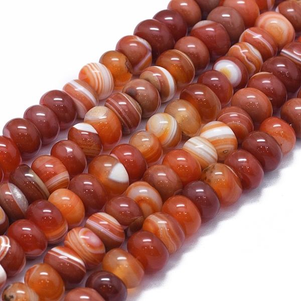 PandaHall Natural Red Agate Beads Strands, Dyed & Heated, Rondelle, Chocolate, 12~14x7~9mm, Hole: 2mm, about 47~50pcs/strand, 15.7 inch~16.1..., Brown
PandaHall Natural Red Agate Beads Strands, Dyed & Heated, Rondelle, Chocolate, 12~14x7~9mm, Hole: 2mm, about 47~50pcs/strand, 15.7 inch~16.1..., Brown