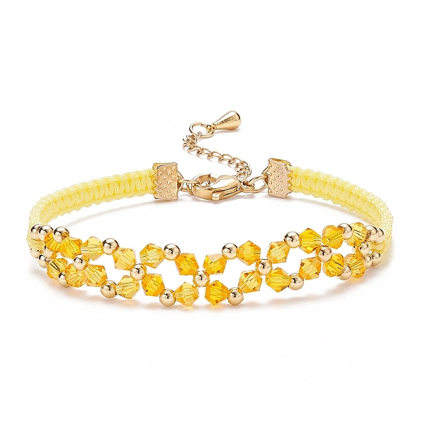 PandaHall Glass Braided Flower Link Bracelet for Women, Yellow, 7-3/8 inch(18.6cm) Glass Yellow
PandaHall Glass Braided Flower Link Bracelet for Women, Yellow, 7-3/8 inch(18.6cm) Glass Yellow