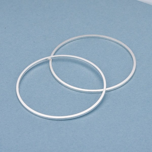 PandaHall Brass Linking Rings, Long-Lasting Plated, Round Ring, 925 Sterling Silver Plated, 35x1mm, Inner Diameter: 33mm Brass Ring
PandaHall Brass Linking Rings, Long-Lasting Plated, Round Ring, 925 Sterling Silver Plated, 35x1mm, Inner Diameter: 33mm Brass Ring