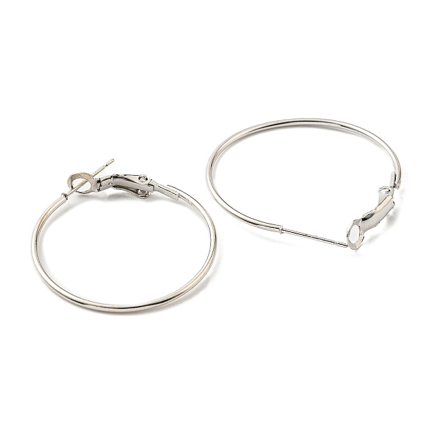 PandaHall Iron Huggie Hoop Earring Findings, Platinum, 22 Gauge, 30x1.3mm, Pin: 0.6mm Iron
PandaHall Iron Huggie Hoop Earring Findings, Platinum, 22 Gauge, 30x1.3mm, Pin: 0.6mm Iron