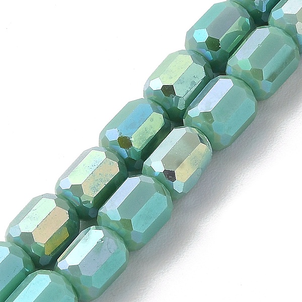 PandaHall Electroplate Glass Beads Strands, Opaque Solid Color, AB Color Plated, Faceted, Column, Medium Turquoise, 6x7~7.5mm, Hole: 1mm...
PandaHall Electroplate Glass Beads Strands, Opaque Solid Color, AB Color Plated, Faceted, Column, Medium Turquoise, 6x7~7.5mm, Hole: 1mm...