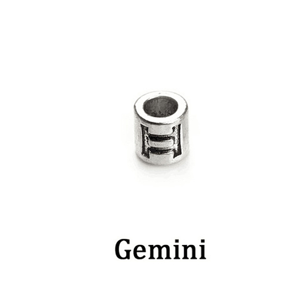 PandaHall Antique Silver Plated Alloy European Beads, Large Hole Beads, Column with Twelve Constellations, Gemini, 7.5x7.5mm, Hole: 4mm...
PandaHall Antique Silver Plated Alloy European Beads, Large Hole Beads, Column with Twelve Constellations, Gemini, 7.5x7.5mm, Hole: 4mm...