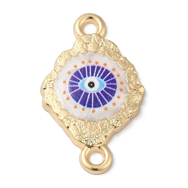 PandaHall Zinc Alloy Enamel Connector Charms, Golden, Evil Eye Links with Resin, Purple, 20x12x2mm, Hole: 2mm Alloy+Resin Evil Eye Purple
PandaHall Zinc Alloy Enamel Connector Charms, Golden, Evil Eye Links with Resin, Purple, 20x12x2mm, Hole: 2mm Alloy+Resin Evil Eye Purple