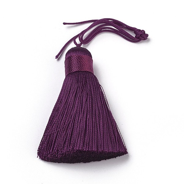 PandaHall Polyester Tassel Big Pendants, Ice Silk Tassel, Indigo, 50~57x12mm Polyester Purple
PandaHall Polyester Tassel Big Pendants, Ice Silk Tassel, Indigo, 50~57x12mm Polyester Purple
