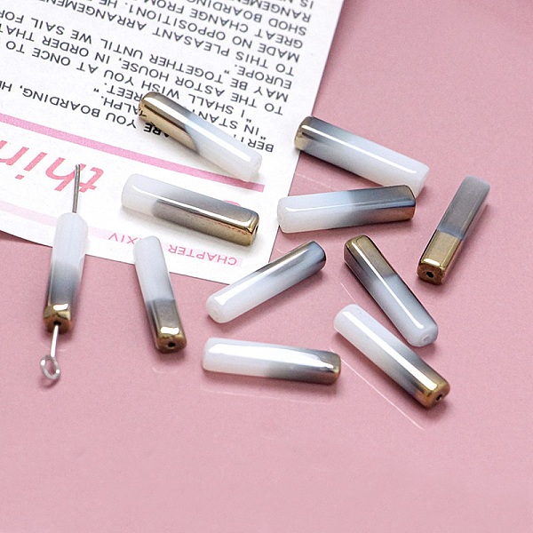 PandaHall Electroplate Glass Beads, Faceted, Rectangle, White, 19.5~20x4x4mm, Hole: 1mm Glass Rectangle White
PandaHall Electroplate Glass Beads, Faceted, Rectangle, White, 19.5~20x4x4mm, Hole: 1mm Glass Rectangle White