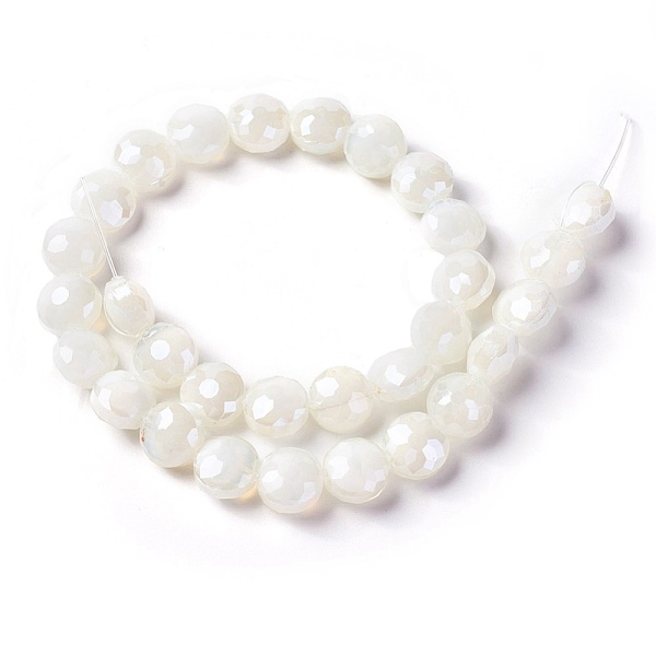 PandaHall Electroplate Glass Beads Strands, Pearl Luster Plated, Faceted Flat Round, WhiteSmoke, 10x6.5~7mm, Hole: 1mm, about 30pcs/strand..., White
PandaHall Electroplate Glass Beads Strands, Pearl Luster Plated, Faceted Flat Round, WhiteSmoke, 10x6.5~7mm, Hole: 1mm, about 30pcs/strand..., White