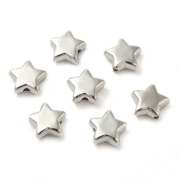 PandaHall CCB Plastic Beads, Star, Platinum, 9x9.5x4mm, Hole: 1.5mm Plastic Star
PandaHall CCB Plastic Beads, Star, Platinum, 9x9.5x4mm, Hole: 1.5mm Plastic Star