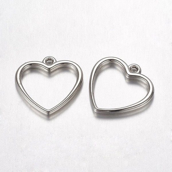 PandaHall CCB Plastic Charms, Heart, Platinum, 20x20x2.5mm, Hole: 1.5mm Plastic Heart
PandaHall CCB Plastic Charms, Heart, Platinum, 20x20x2.5mm, Hole: 1.5mm Plastic Heart