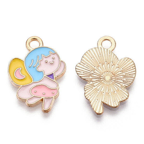 PandaHall Alloy Enamel Pendants, Light Gold, Little Girl Charm, Lead Free & Cadmium Free, Lavender Blush, 20.5x14.5x1.5mm, Hole: 2mm...
PandaHall Alloy Enamel Pendants, Light Gold, Little Girl Charm, Lead Free & Cadmium Free, Lavender Blush, 20.5x14.5x1.5mm, Hole: 2mm...